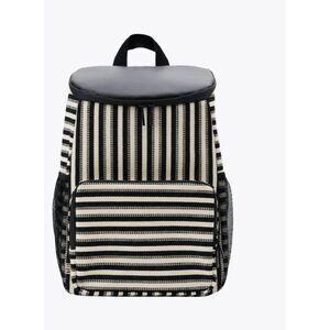 NWT Beis The Backpack Cooler in Black Stripe